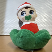 Lumistella Company Elf on the Shelf Santa Verse Frost Pips Baby Boy Elf Plush W Flower NWT