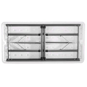 Lifetime 80160 Commercial Height Adjustable Folding Utility Table, 4 Feet, White Granite