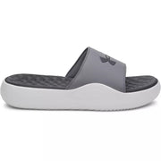 Under Armour Ignite Pro 8 Fixed Band Slides, Castlerock Grey, Size 10, Men's