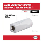 Milwaukee 0.5 inch Drive 47 Piece Ratchet and Socket Set with Packout Case, Directional