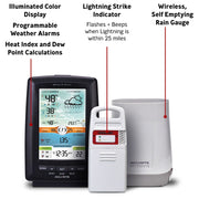 AcuRite Weather Station with Rain Gauge and Lightning Detection