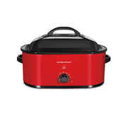 Hamilton Beach 22 Quart Electric Roaster Oven, Red, Removable Pan, Lift-Out Rack, 32235