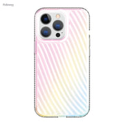 Onn. WIBIRR100069254 iPhone 13 Pro Iridescent Ridges Phone Case