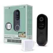 Merkury MI-CW074-125W Smart Wire-Free Battery Doorbell Camera & Chime