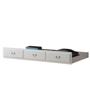 Acme Bailee Twin Trundle Bed with Storage Function, White, 76in x 41in x 11in, 39102
