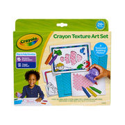 Crayola Texture Art Kit for Kids, Large Washable Jumbo Crayons, Textured Rubbing Plates, Animal Folders, Crayon Holder, 15 Sheets of Paper, Adaptive Design, Ages 2+