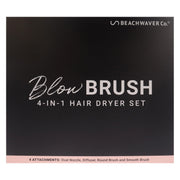 The Beachwaver Co. Blow Brush Hair Dryer & Styling Brush with Ionic Technology, 4 Interchangeable Heads, 3 Heat Settings, 2 Speeds, 360 Swivel Cord, Midnight Rose