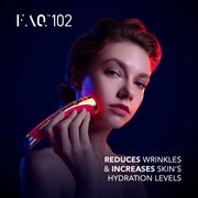 FOREO FAQ 102 Bundle - EMS, RF & LED Facial Toning Device with Manuka Honey Primer, 1 fl oz