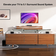 ULTIMEA Poseidon M3T 5.1 Surround Sound Bar, Virtual Surround Sound System, 350W Sound Bar for TV, Black