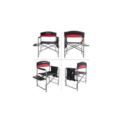 KingCamp KIN-CAM-KC1904-BR Red Folding Camping Chair Black/Red Regular