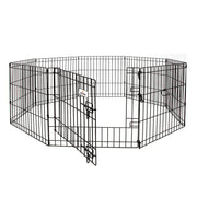 Petmate 55012 Looped Wire Exercise Pen With Door, Black