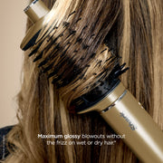 Shark Glam Ceramic Powerful Air Styling Hair Dryer System with Silki Straightener and Glossi Air Glosser, Gold, HD6051S