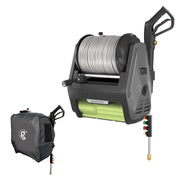 Giraffe Tools 3700 Peak PSI Wall-Mounted Retractable Pressure Washer Pro Bundle, 1.6 Max GPM