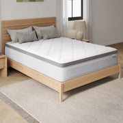 Novilla Easeon Pocket Spring Hybrid Queen Size Mattress, 14 Inch, Medium Firm, Pillow Top, Motion Isolation, Queen