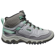 KEEN 1028989 Targhee IV Mid Waterproof Hiking Boots for Ladies - Alloy/Granite Green - 9M