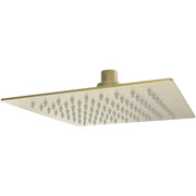 DreamLine Ascend Ultra-Thin Square Shower Head, 8 in., Brushed Brass, 1.8 GPM, Single Spray Pattern, SHAS08X30
