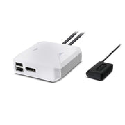 IOGEAR 2-Port USB-C KVM Switch with 4K DisplayPort Output, 4096x2160 60Hz, Plug-and-Play, USB-C Cables Included, Remote Push Button, GCS72CC