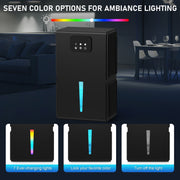 EGEH Dehumidifiers for Home, 85 OZ Dehumidifier for Room, Sleep Mode (800 sq. ft) Black - Automatic Shut-off