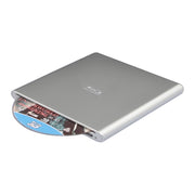 VIPQV External Blu Ray 6X BD Burner Slot-In Optical Drive, USB 3.0, Silver