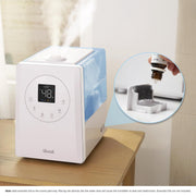 Levoit Ultrasonic Humidifier, Hybrid Warm and Cool Mist, 1.58 Gallon Tank, 753 Sq Ft Coverage, Blue, EAPHULVSUS0072Y