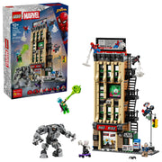 LEGO Marvel Spider-Man vs. Mysterio The Daily Bugle Building Toy with 7 Minifigures and Poseable Rhino Mech, 781 Pieces, 76342