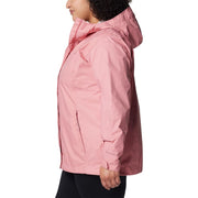 Columbia Arcadia II Rain Jacket for Ladies, S, Pink Agave - 100% Nylon
