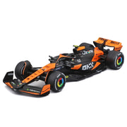 Bburago Formula 1 McLaren Die-Cast Model Car Set, 7 Vehicles, 1/43 Scale, Display Stand Included, Multi-Color, 38169