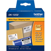 Brother Genuine DK-12023PK Die-Cut Shipping Labels, White, 2.4 in x 3.9 in, 3 Rolls of 300 Labels Each