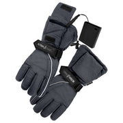 ActionHeat AA Battery Heated Snow Gloves for Men - Gray