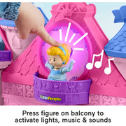 Fisher-Price Disney Princess Magical Lights & Dancing Castle Toddler Playset with 2 Figures, Multicolor, HTK85