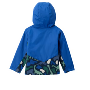 Columbia Steens MT II Overlay Hooded Jacket for Toddlers - Collegiate Navy Dinoflauge/Mountain Blue - 2T