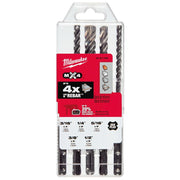 Milwaukee 48-20-7498 SDS-Plus 4Ct Mx4 Kit (5-Piece)