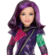 Mattel Disney Descendants Mal Isle of the Lost 10th Anniversary Fashion Doll, 11-Inch, Purple Hair, Removable Outfit, Spell Book Accessory