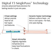 T3 Singlepass Curl X, Satin Blush/rose Gold