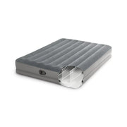 Intex 64114WL Prestige Air Mattress with Built-In USB Pump, Gray, Queen