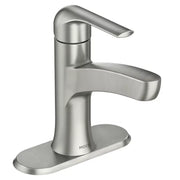 Moen 84565SRN Tilson Spot Resist Brushed Nickel Bathroom Faucet with Optional Deck Plate