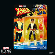 Hasbro Marvel Legends Sunspot Action Figure, X-Men '97 Series, 6-Inch, 20+ Points of Articulation, Includes 4 Accessories, Retro-Style Packaging