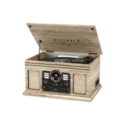 Victrola VTA-200B MH Nostalgic Classic Wood 6-in-1 Bluetooth Turntable Entertainment Center, Mahogany