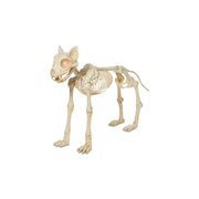 Way To Celebrate Animated White Skeleton Cat, 60 Inch, Glowing Red LED Eyes, Poseable, Weatherproof Halloween Decoration