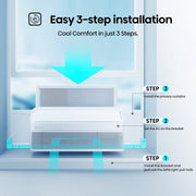 Hisense 8000 BTU UltraSlim Window Air Conditioner with Inverter Technology, WiFi Smart App Control, Energy Efficient Quiet Cooling, 350 Sq Ft, White, AALW08TW26