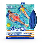 Swimways Elite Hammock Float Inflatable Pool Toy with Cooling Mesh and Oversized Pillow, Blue Multicolor, 20145715