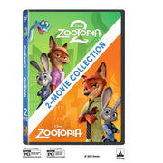 Disney Zootopia 2-Movie Collection DVD, Adventure Animated Comedy, 2-Disc
