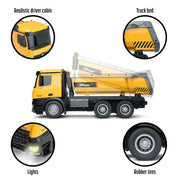 Top Race TR-212 Remote Control Construction Dump Truck Toy - Bruder Trucks