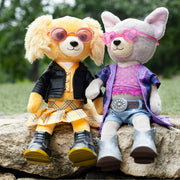 Woof & Co 15-inch Fashion Doll - Skyler The Poseable Plush French Bulldog with Removable Outfit & Accessories