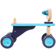 Dynacraft 8808-82 Wooden Puppy Push Ride-On Toy for Toddlers, Blue Wheels, Purple Handlebars, Ages 18 Months to 3 Years, Supports Up to 40 lbs