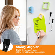 Comix MK7072BK Magnetic Dry Erase Markers, Fine Tip, Low-Odor Black Ink, 36 Pack with Eraser Cap
