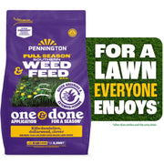 Pennington Full Season Southern Weed and Feed Lawn Fertilizer with Crabgrass Control, 25-0-14 N-P-K, 8 lb, 2,500 sq ft Coverage, 100551227