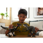 Mattel Jurassic World Ultimate Damage Indoraptor Dinosaur Toy Figure, Interactive Light and Sound Effects, Multicolor, 14 in