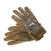 Banded Soft Shell Blind Fishing Gloves, Waterproof, Cowhide Reinforced, Adjustable Elastic Wrist Cuff, Bottomland, X-Large B1070007