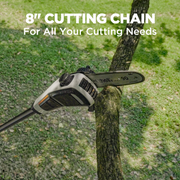 Litheli U20PS00-0A110 U20 Pole Saw for Tree Trimming, 8''